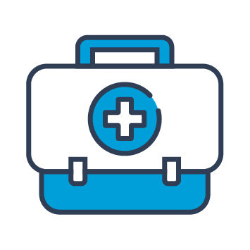 Icon shows a medical bag.