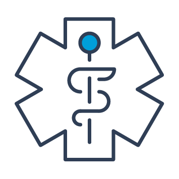 Medical emergency symbol.